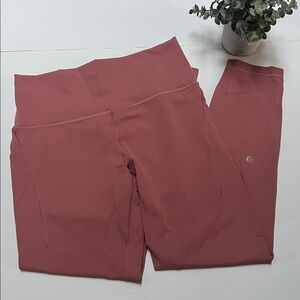 Lululemon Wunder Train High Rise Tight With Pockets 25” Brier Rose Size 10